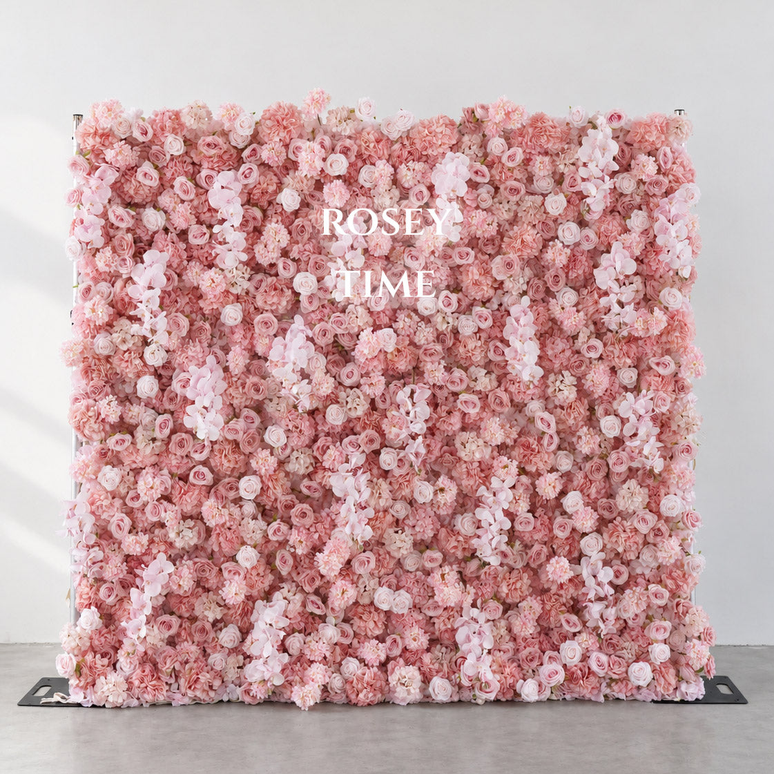 Roseytime 5D Misty Pink  Flower Wall Roll Up Fabric Back #RTW451