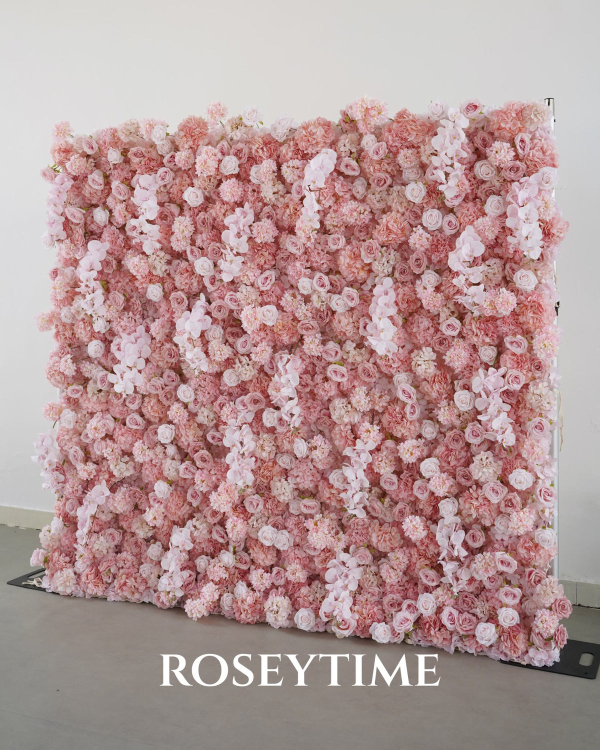 Roseytime 5D Misty Pink  Flower Wall Roll Up Fabric Back #RTW451