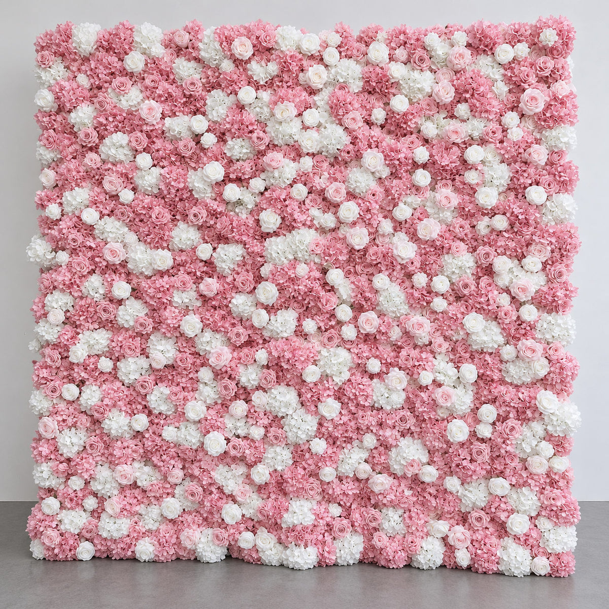 💥B1G1: Sale  3D Dusty Rose With White Wall Roll Up Fabric Back #RTW474