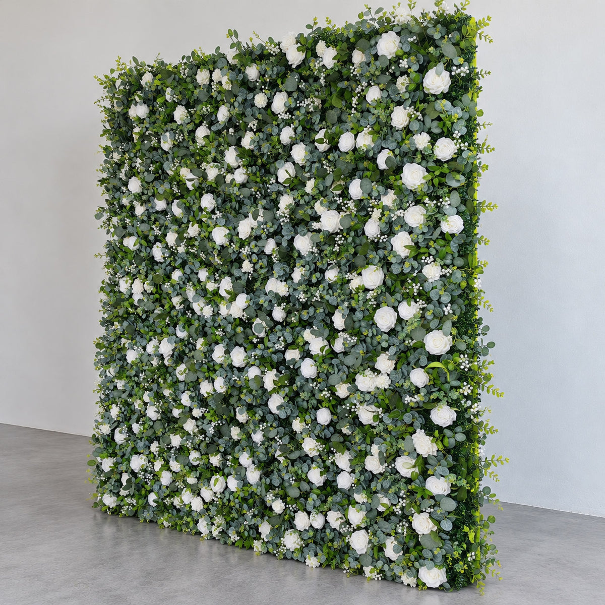💥B1G1: Sale 3D White&Green Wall Roll Up Fabric Back #RTW475