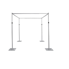 Roseytime Square Chuppah Stand 10'x 10'x 10'x 10′ Adjustment Pipe Drape Support Hardware Kit