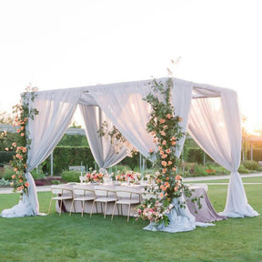 Roseytime Square Chuppah Stand 10'x 10'x 10'x 10′ Adjustment Pipe Drape Support Hardware Kit