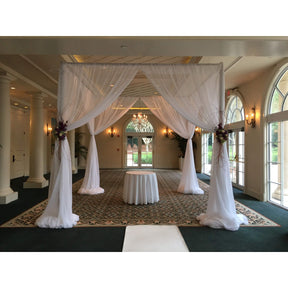 Roseytime Square Chuppah Stand 10'x 10'x 10'x 10′ Adjustment Pipe Drape Support Hardware Kit