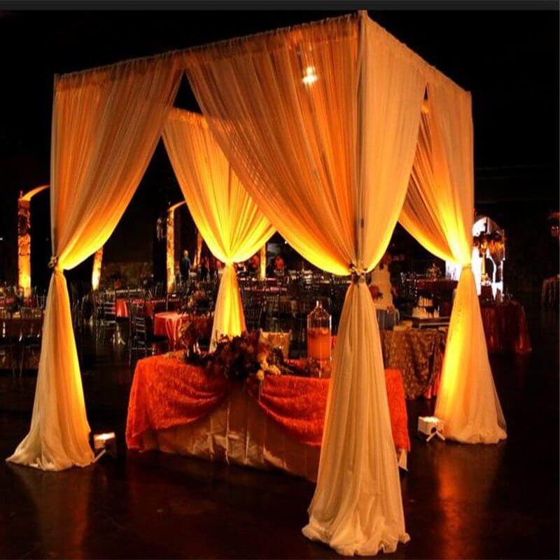 Roseytime Square Chuppah Stand 10'x 10'x 10'x 10′ Adjustment Pipe Drape Support Hardware Kit