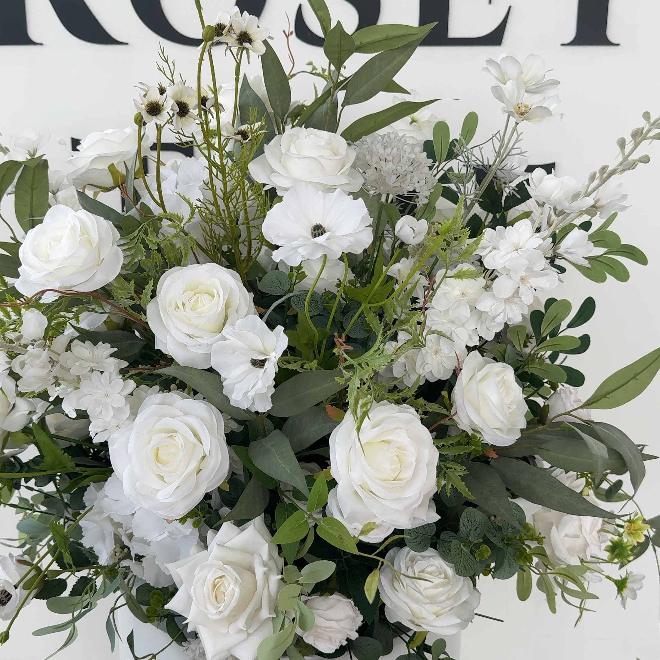 Roseytime Sylvera White&Green Flower Ball Centerpieces #RTB113