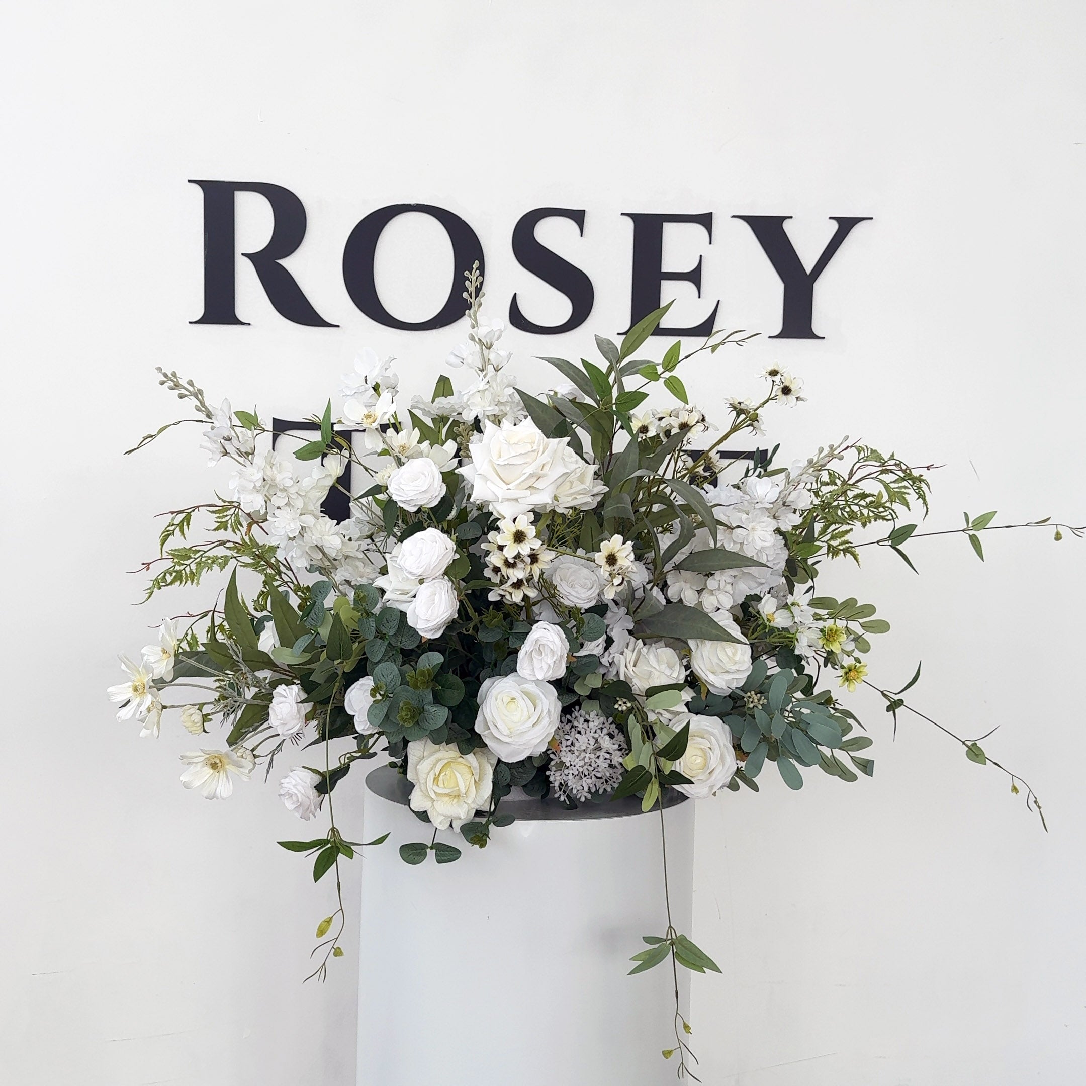 Roseytime Sylvera Floor Flower Wedding Aisle Arrangement #RTF015
