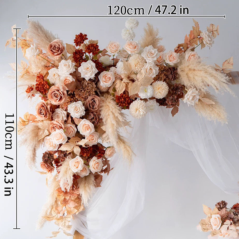 G1-Sale: Autumn Brown Arch Flowers Decor Set For Wedding&Event