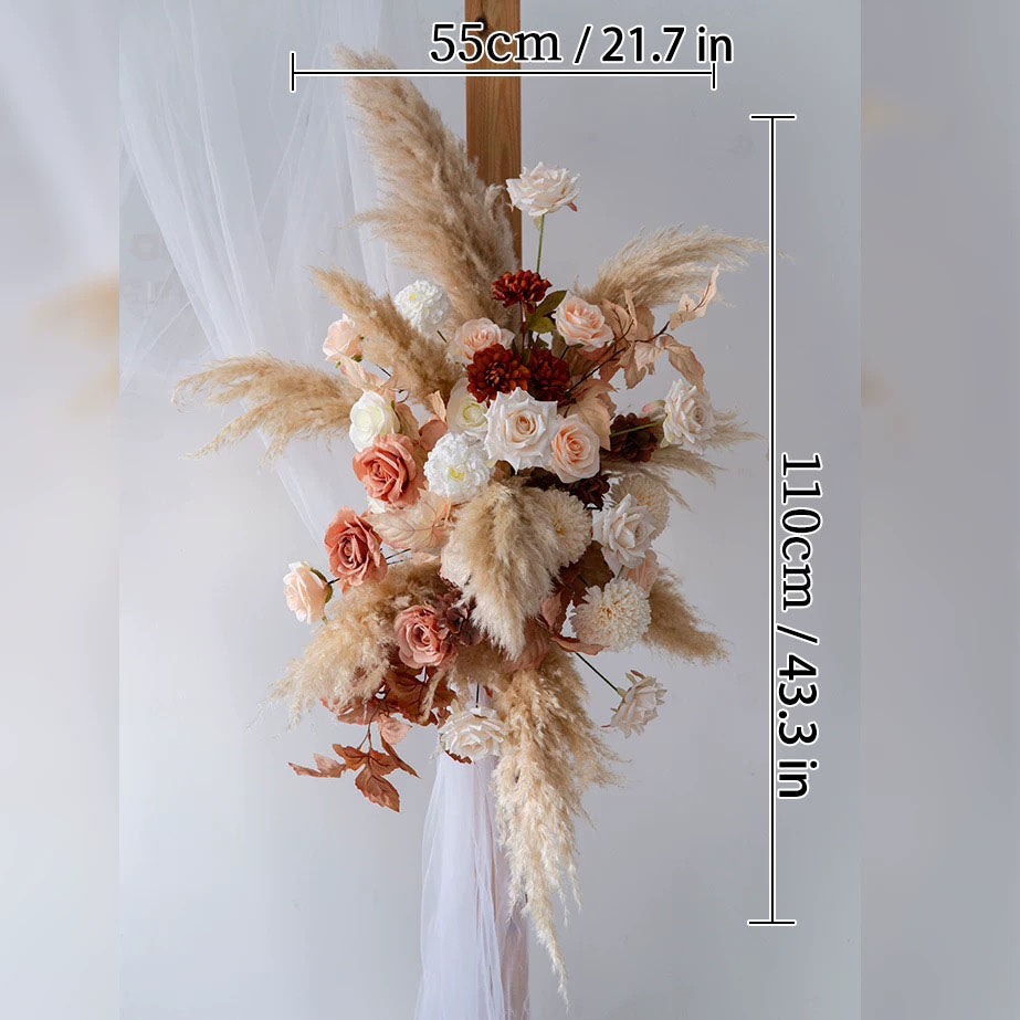 G1-Sale: Autumn Brown Arch Flowers Decor Set For Wedding&Event