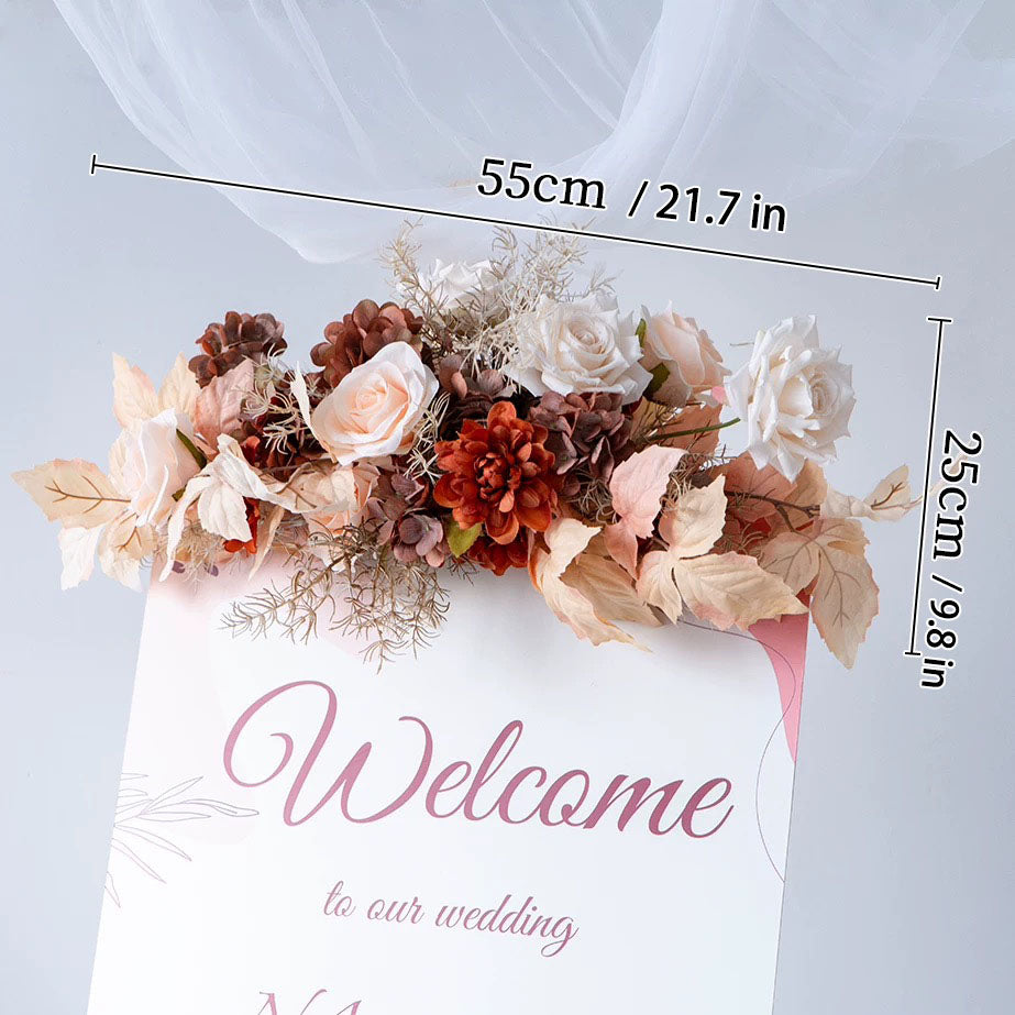 G1-Sale: Autumn Brown Arch Flowers Decor Set For Wedding&Event