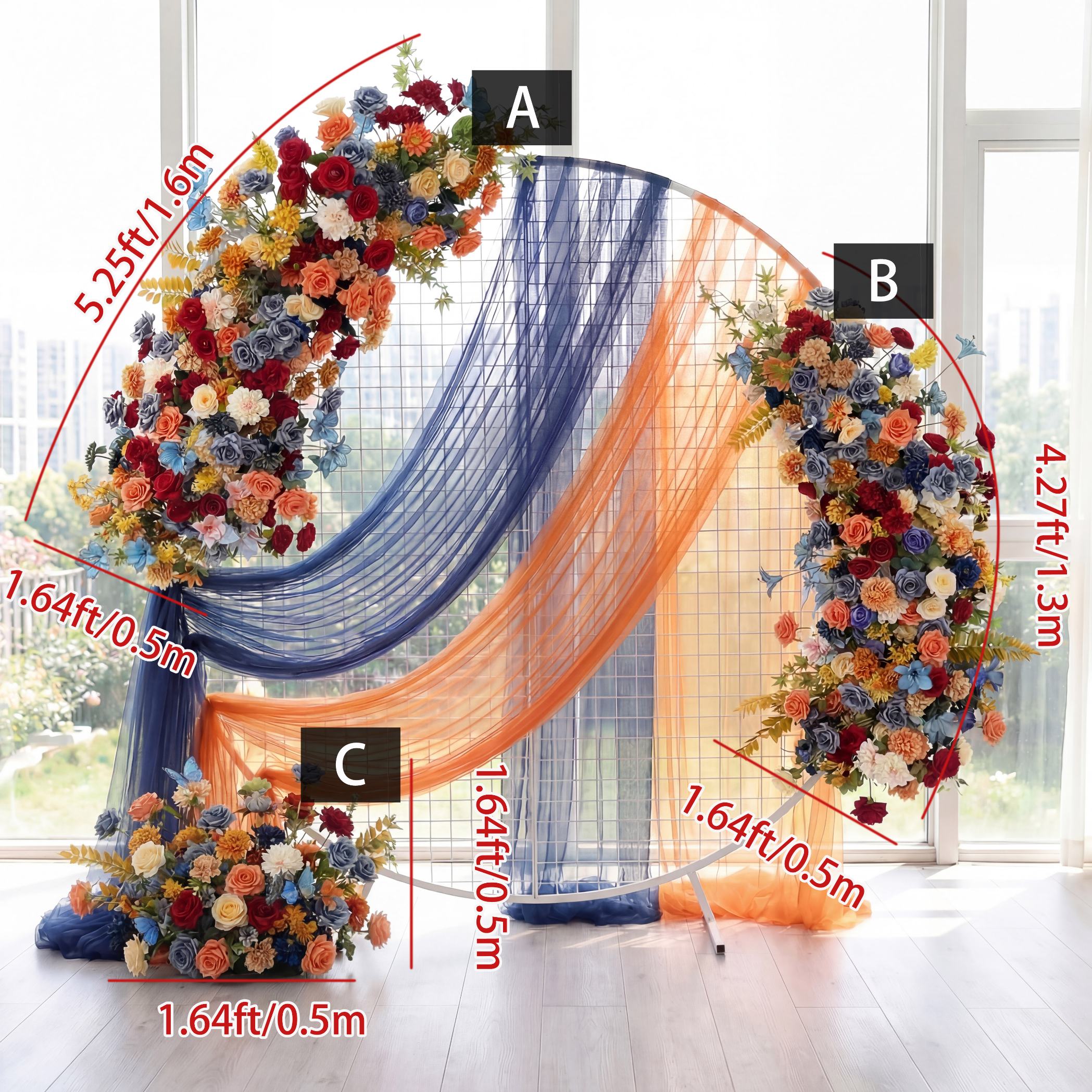 Roseytime Autumn Flower Set Flower Arch Arrangement #RTA455