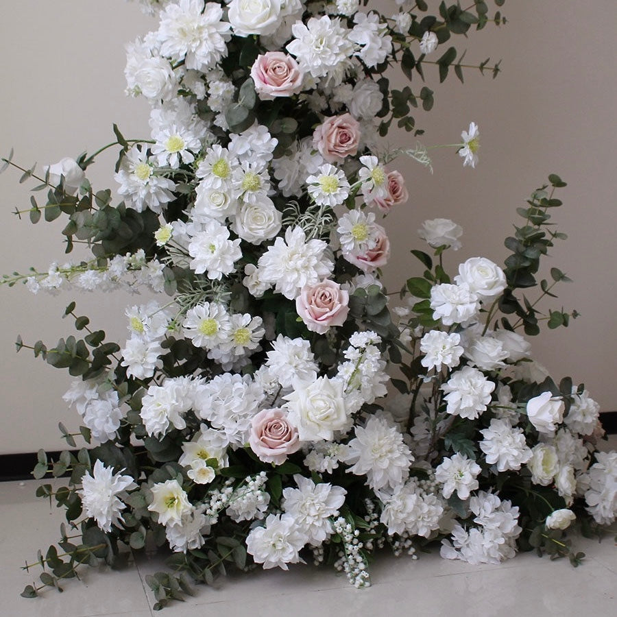 Roseytime Wedding Flower Pillars Set with Frame #RTP052