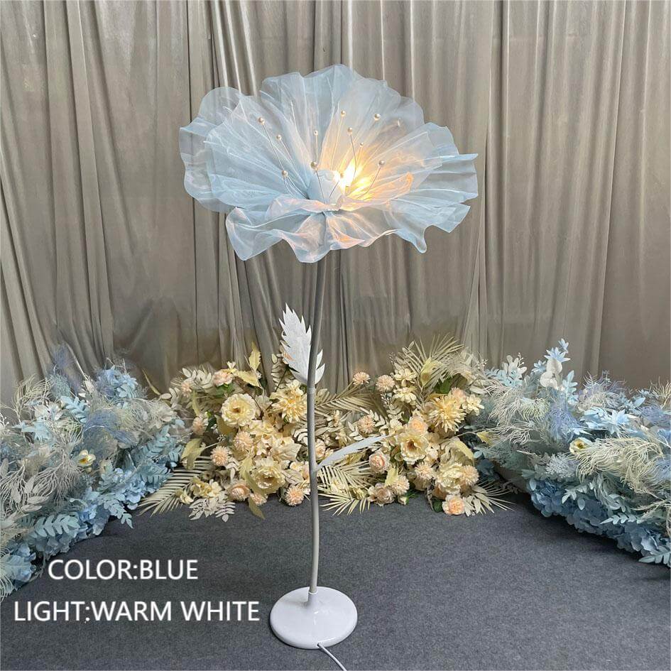 Roseytime Luminous Organza Flower Floor Lamps