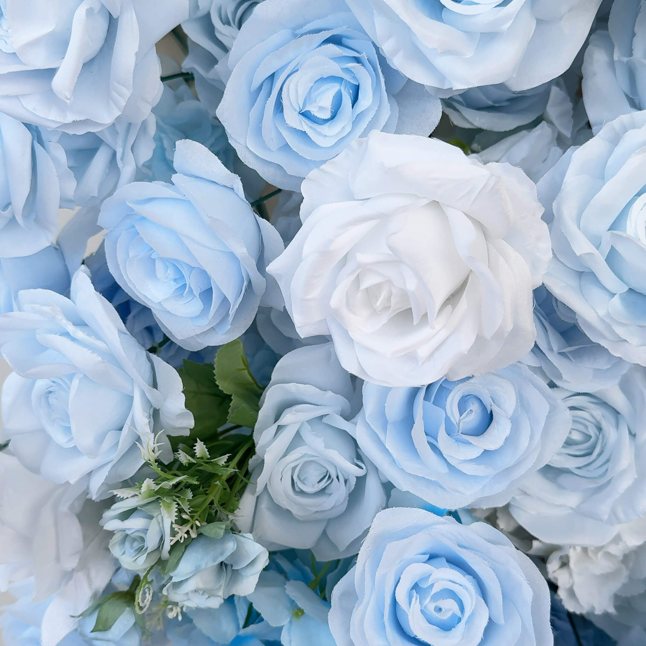 Roseytime Blue Square Flower Arch 8x8ft  Fabric Back Backdrop #RTA135