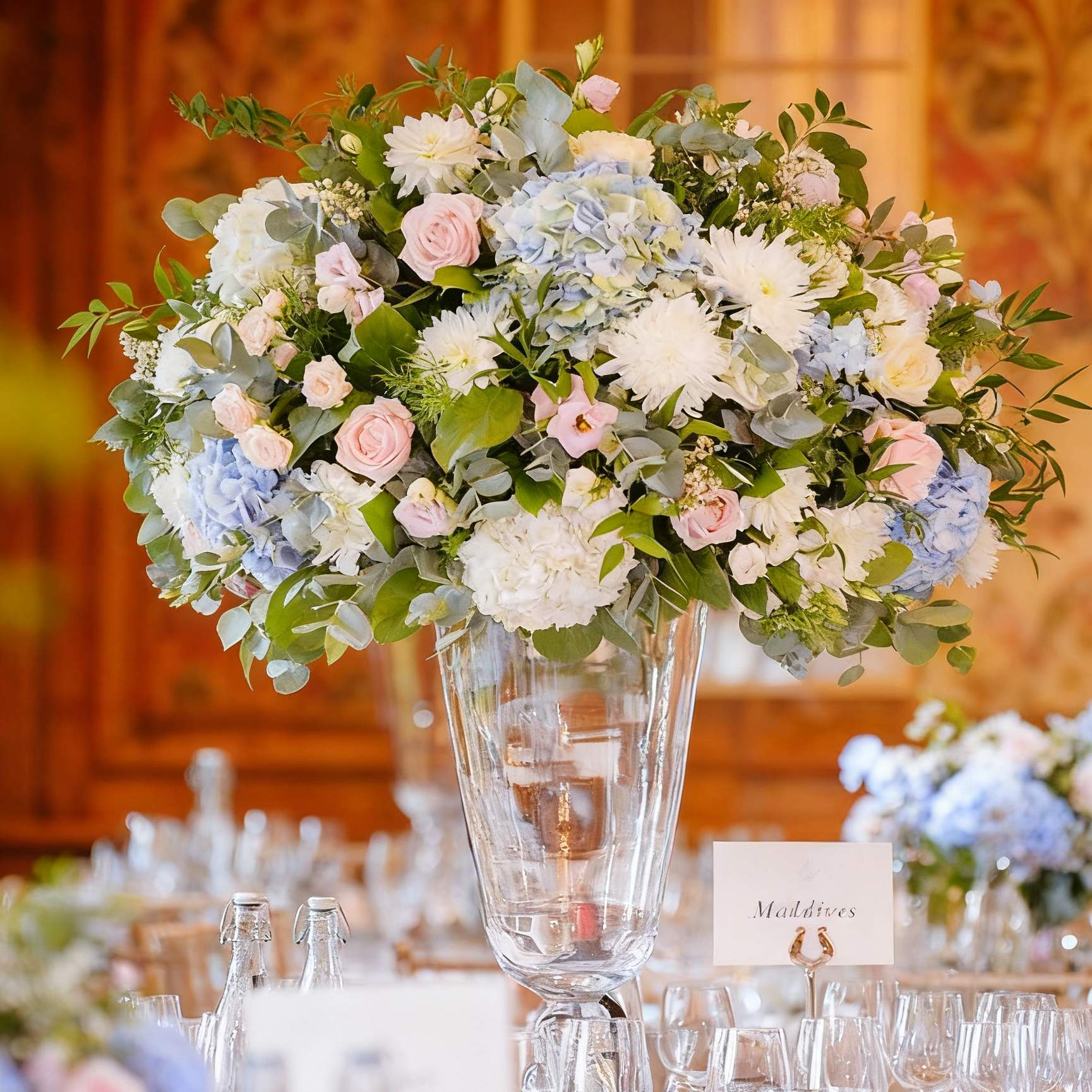 Roseytime Pink&Blue Hydrangea Flower Ball #RTB101