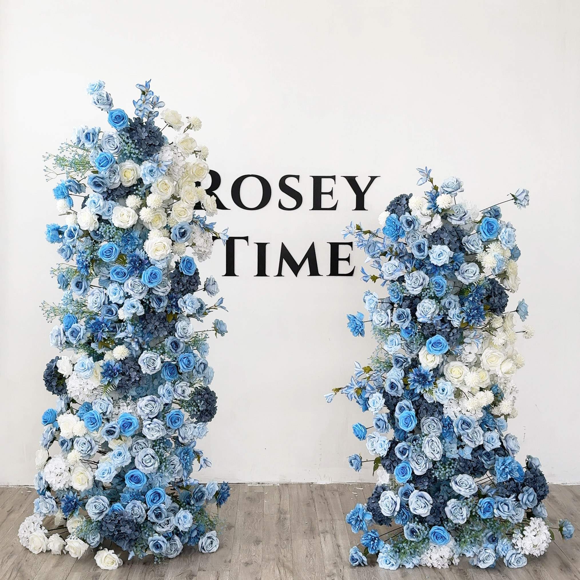 💥BF-Sale: Blue Flower Pillars Set with Frame #RTP042