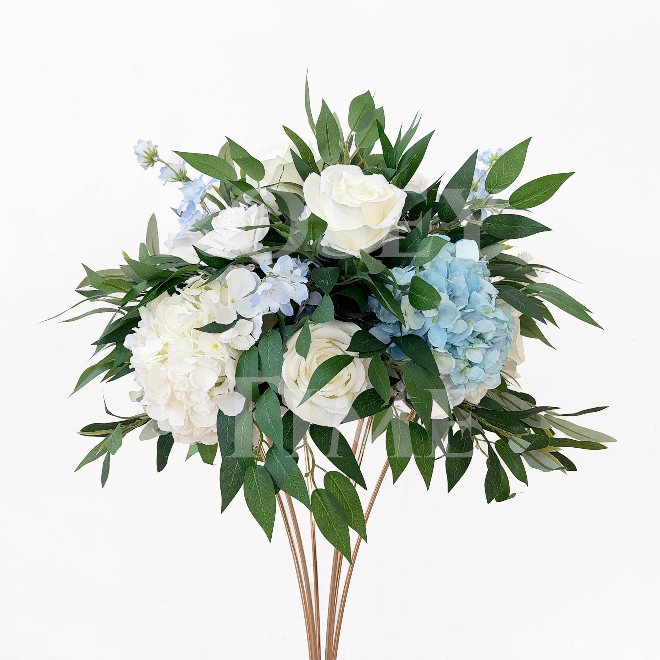 Roseytime White&Blue Hydrangea Flower Ball #RTB100