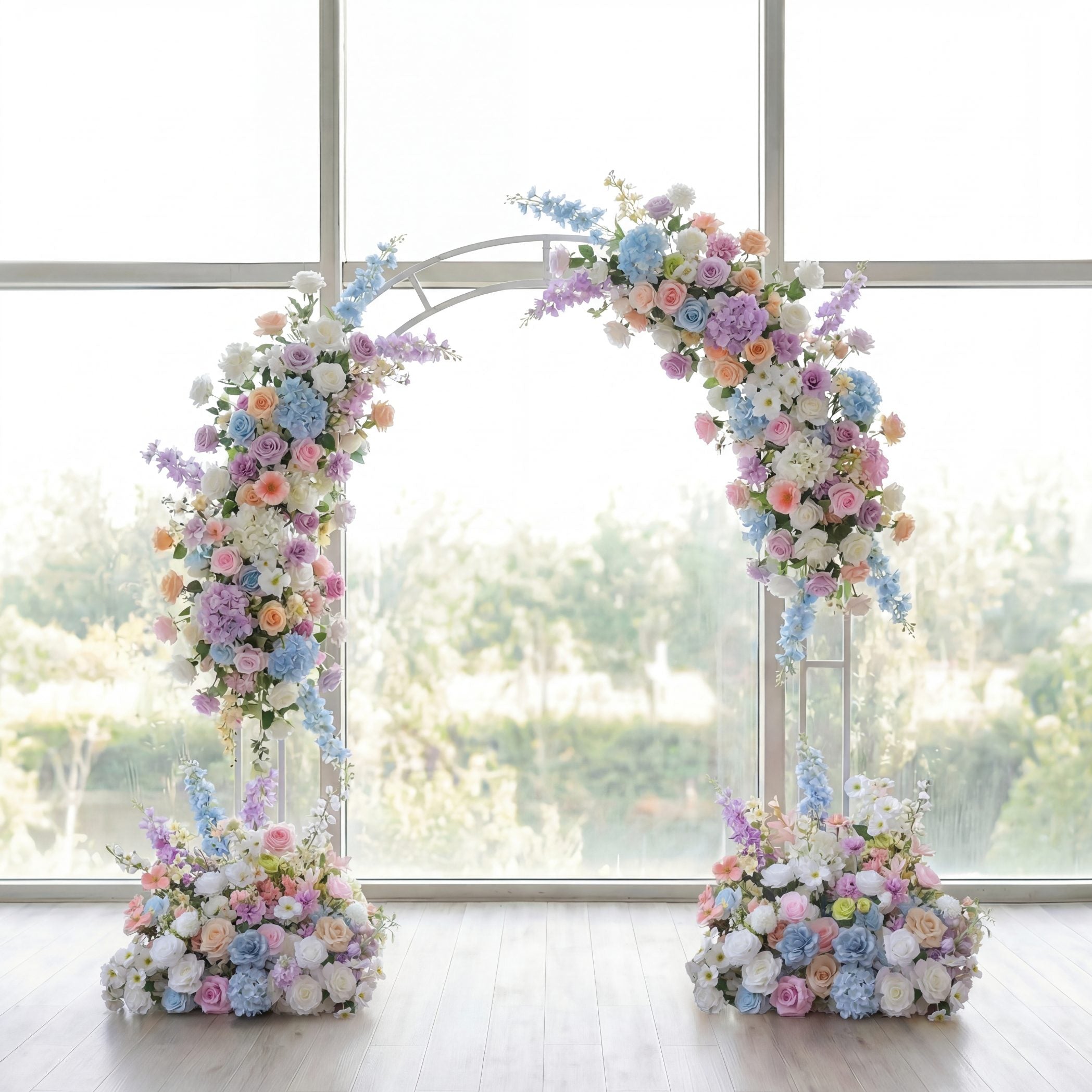 Roseytime Blue&Pink Flower Set Flower Arch Arrangement #RTA456