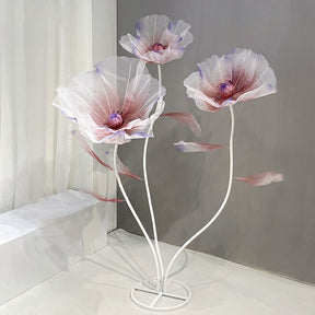 Roseytime Organza Gradient Large Flowers Set of 3