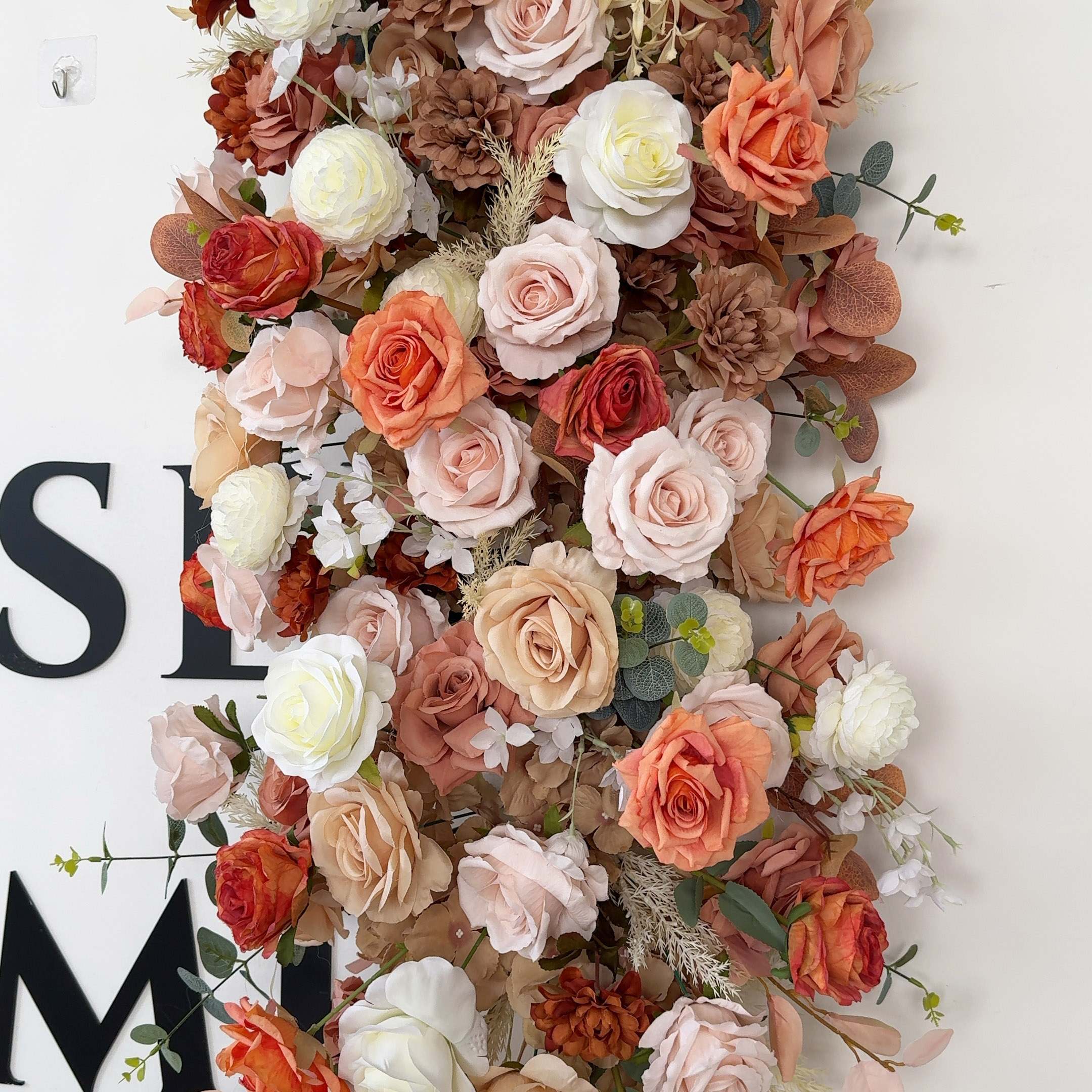 Roseytime Autumn Orange&Brown Arch Flowers Decor Set For Wedding&Event #RTA435