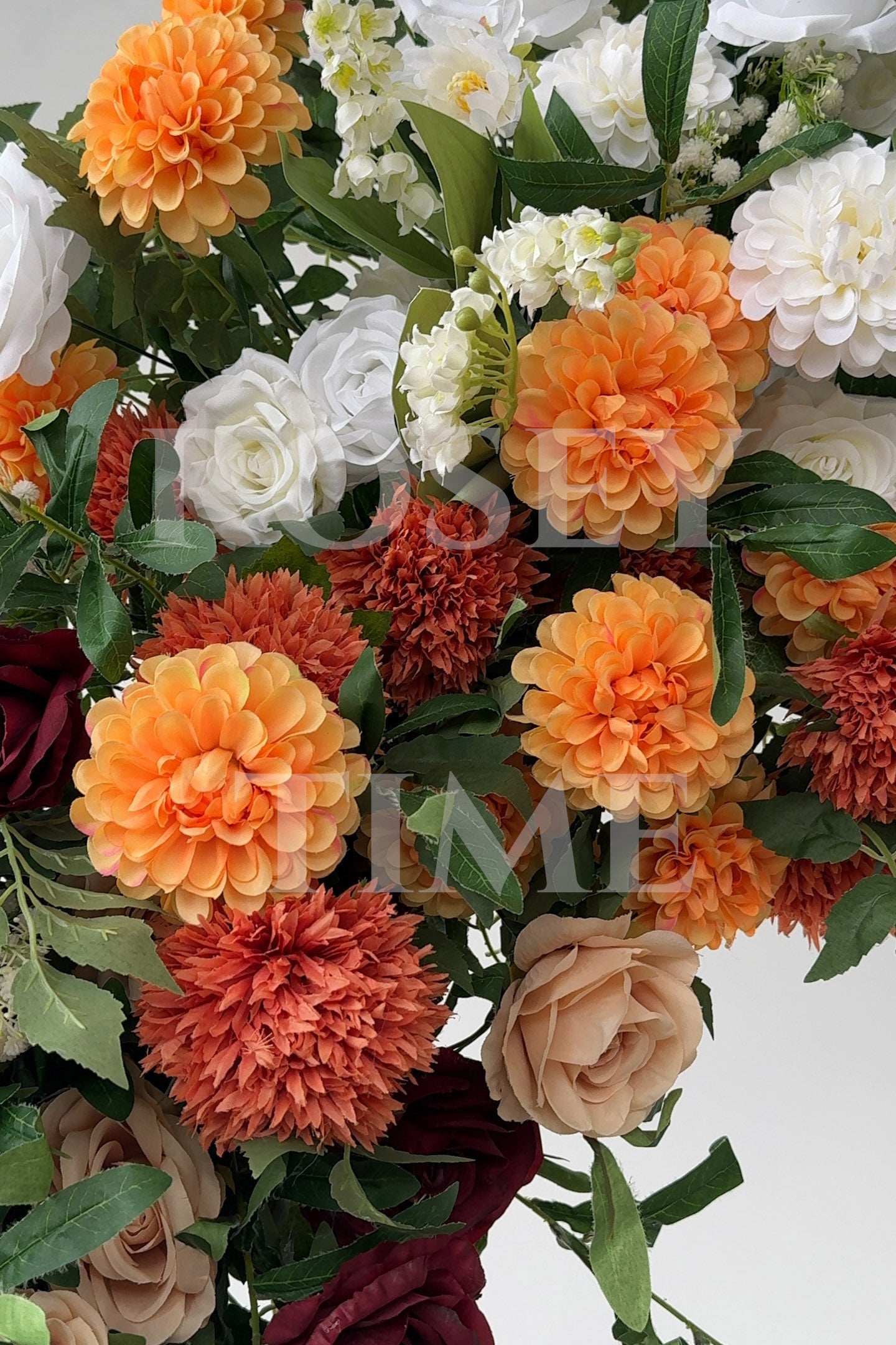 RoseyTime Bordeaux Harvest Flower Arch n-shape Round Arch #RTA133