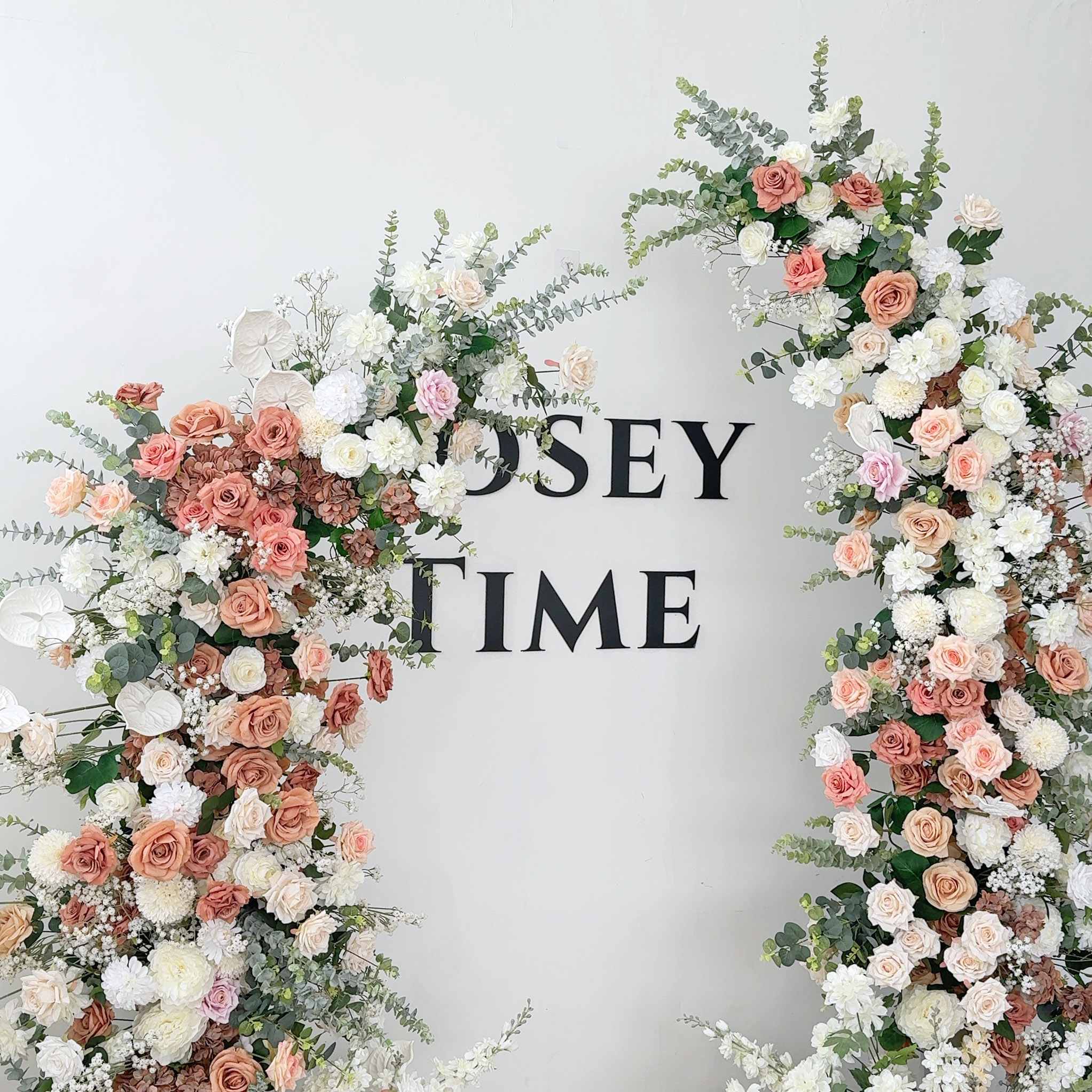 Roseytime Flower Pillars Arch with Frame #RTP015