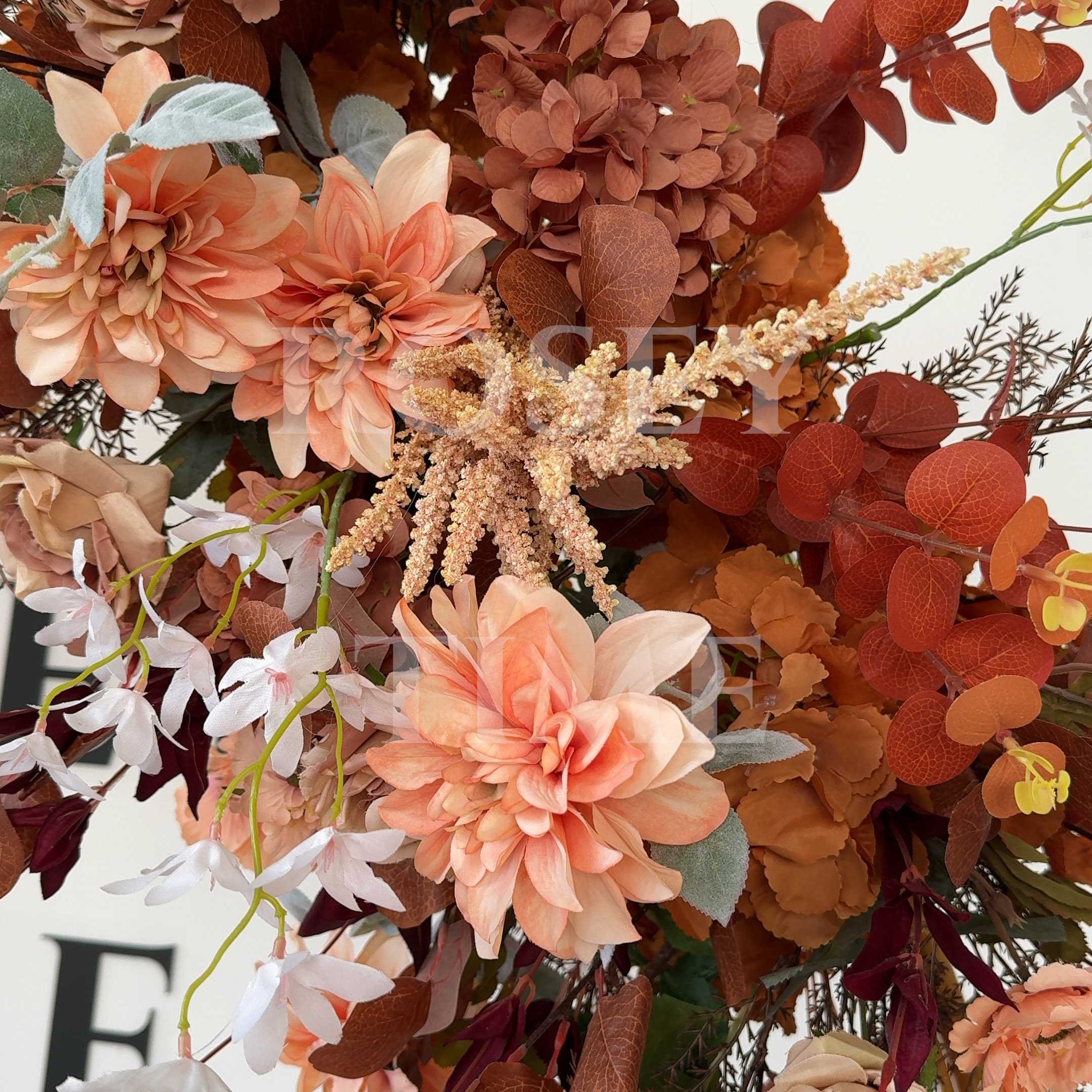 Roseytime Brown Flower Set Autumn Flower Arch Arrangement #RTA038