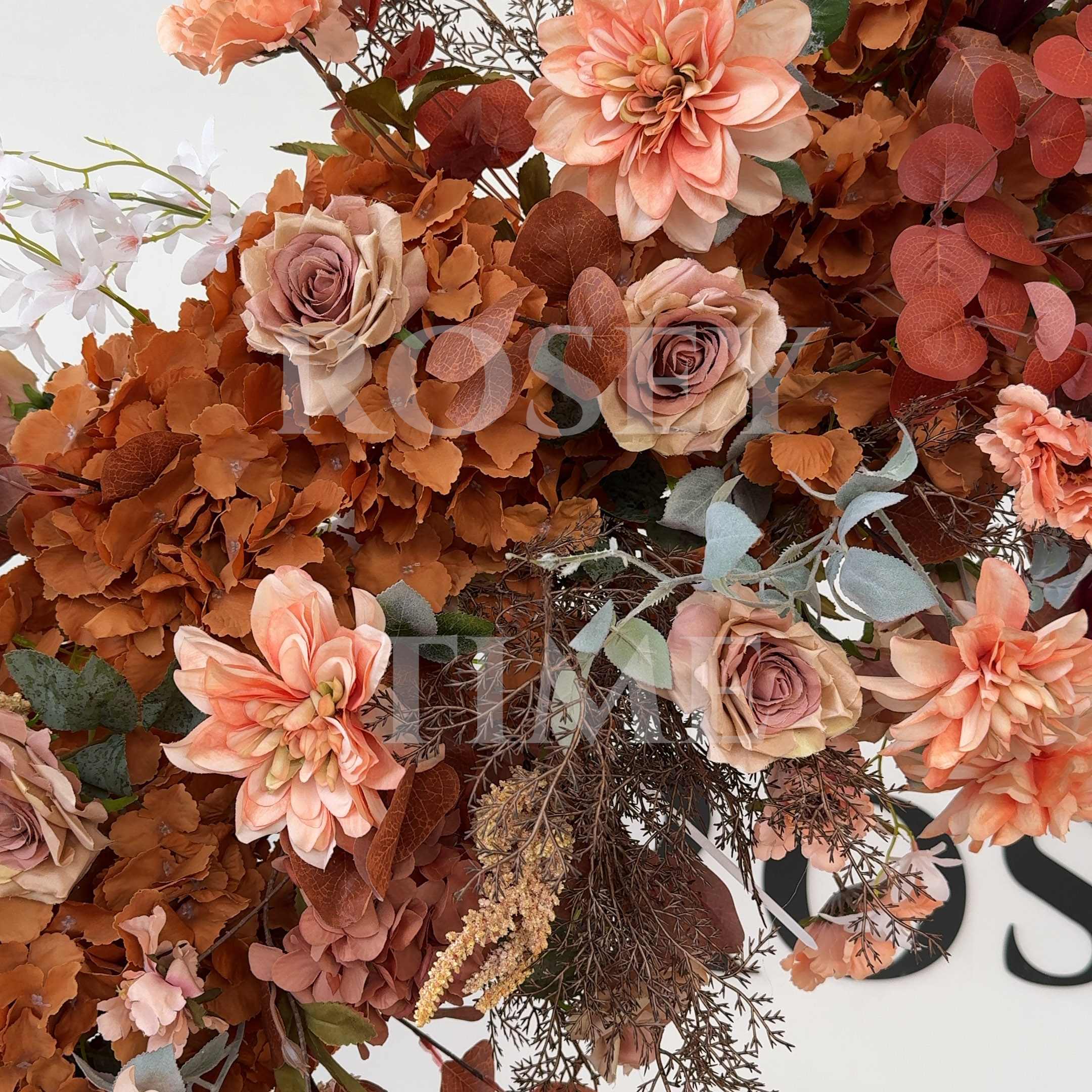 Roseytime Brown Flower Set Autumn Flower Arch Arrangement #RTA038