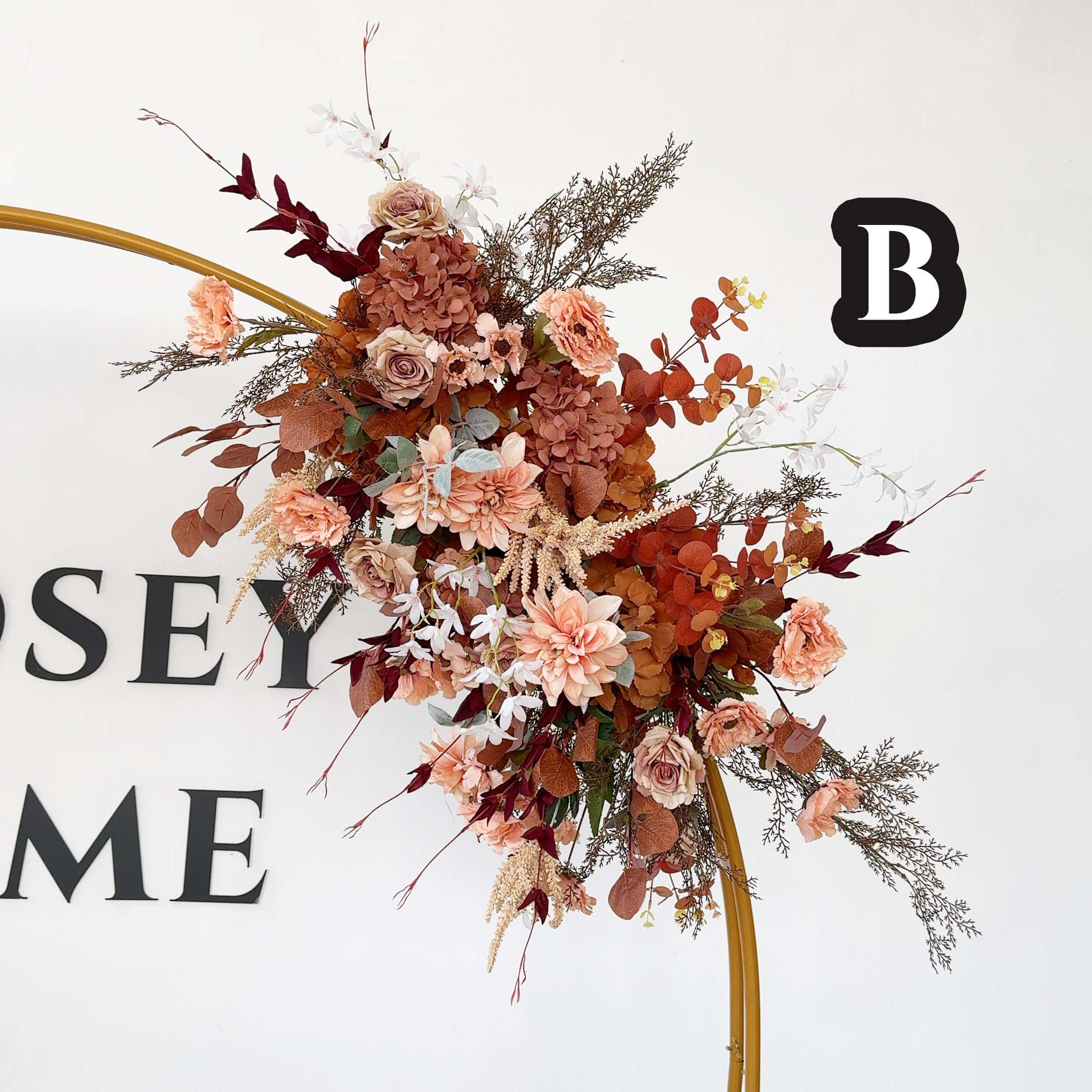 Roseytime Brown Flower Set Autumn Flower Arch Arrangement #RTA038