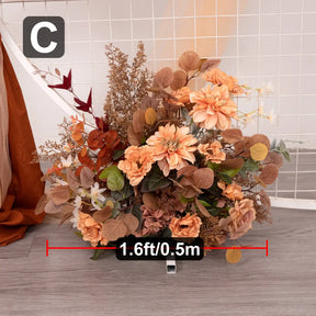 Roseytime Brown Flower Set Autumn Flower Arch Arrangement #RTA038