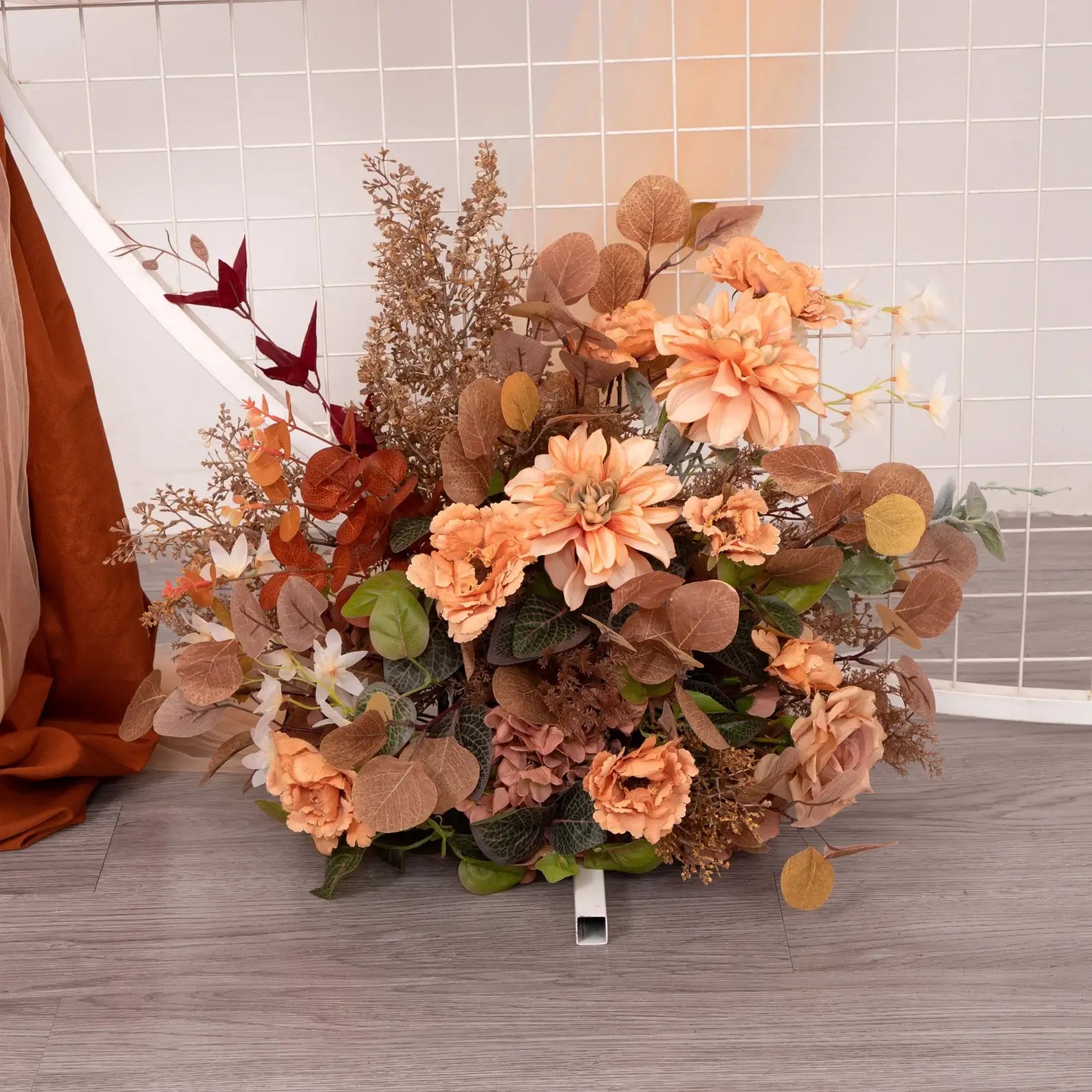 Roseytime Brown Flower Set Autumn Flower Arch Arrangement #RTA038