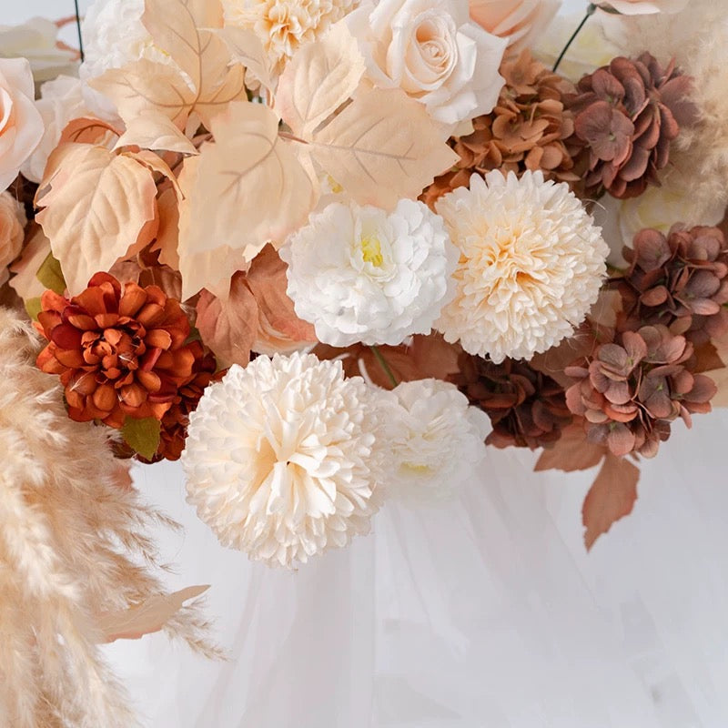 G1-Sale: Autumn Brown Arch Flowers Decor Set For Wedding&Event