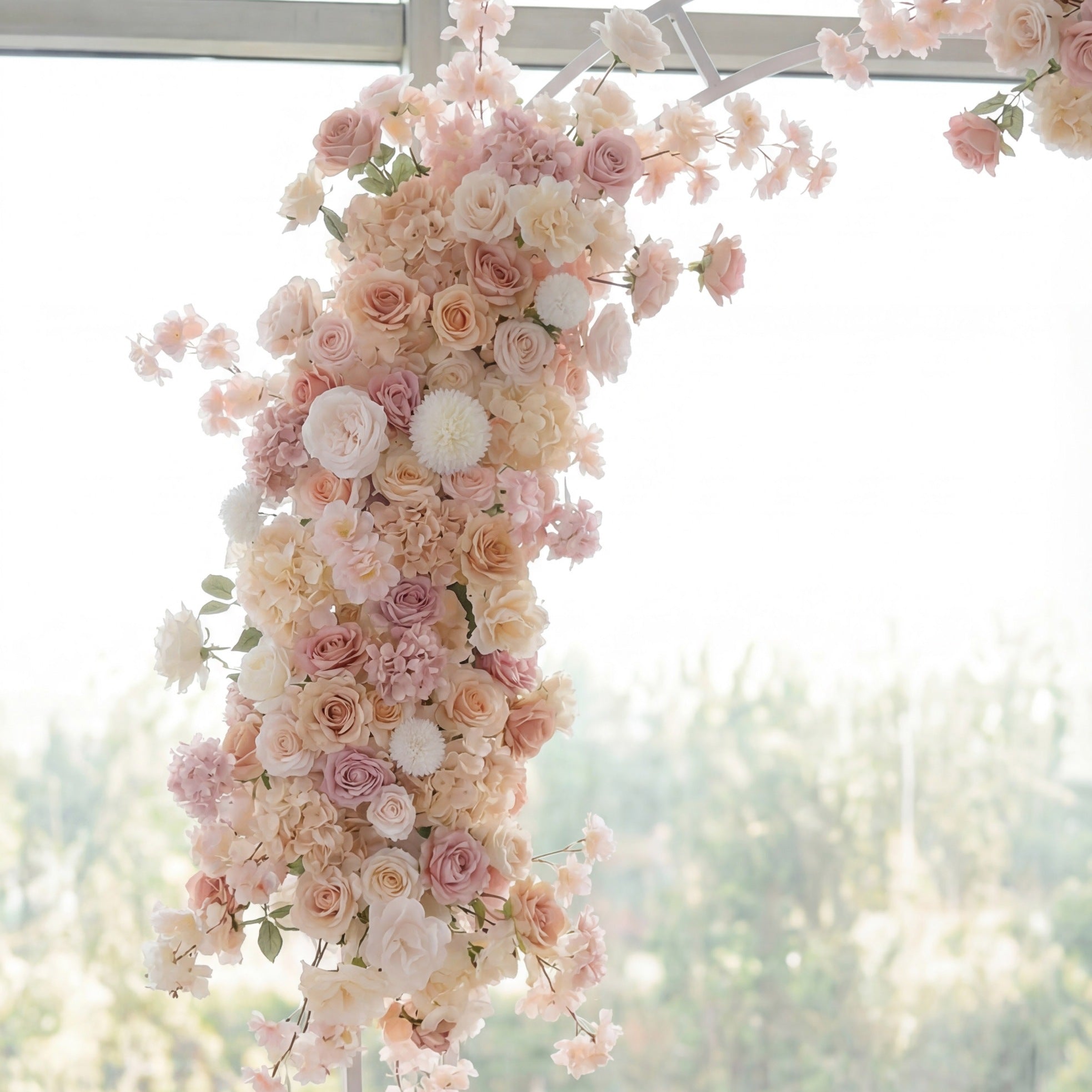 Roseytime Champagne Flower Set Flower Arch Arrangement #RTA458
