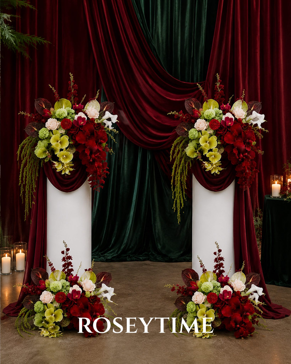 Roseytime Celeste Rouge Flower Set #RTS027