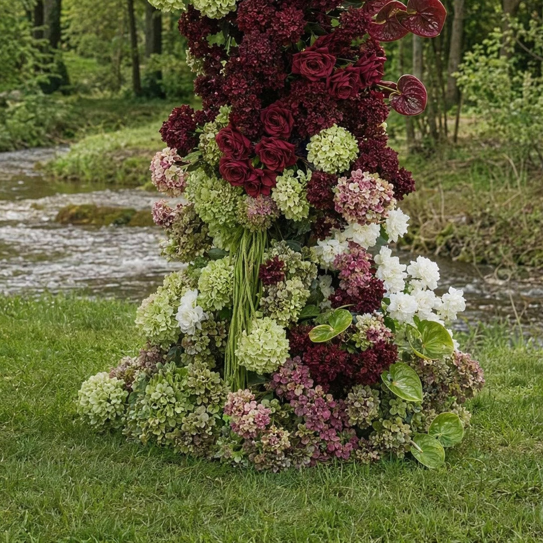 RoseyTime Carmine Estate Flower Arch n-shape Round Arch #RTA500