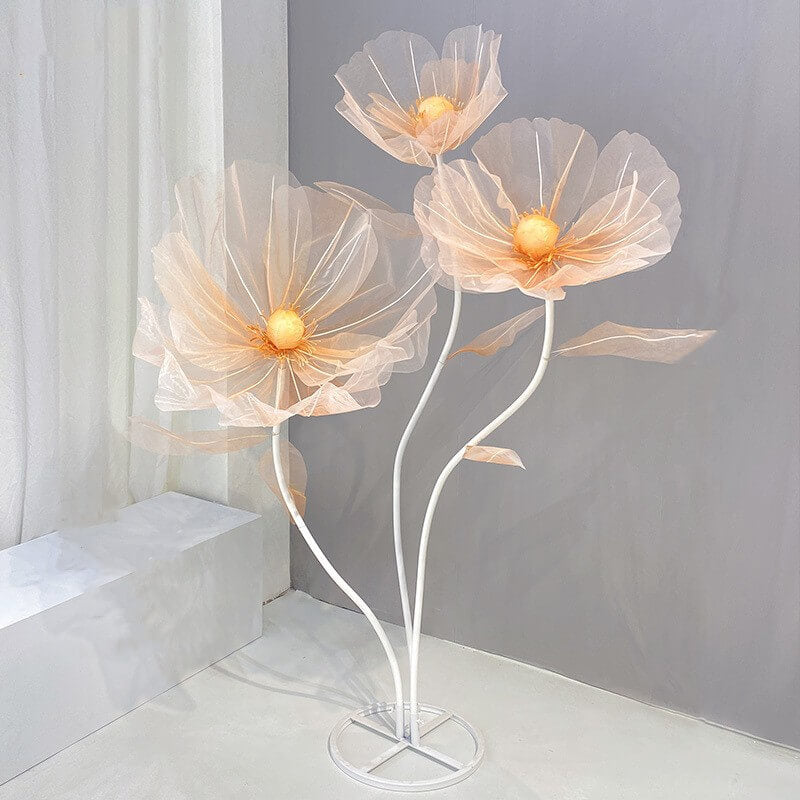 Roseytime Organza Gradient Large Flowers Set of 3