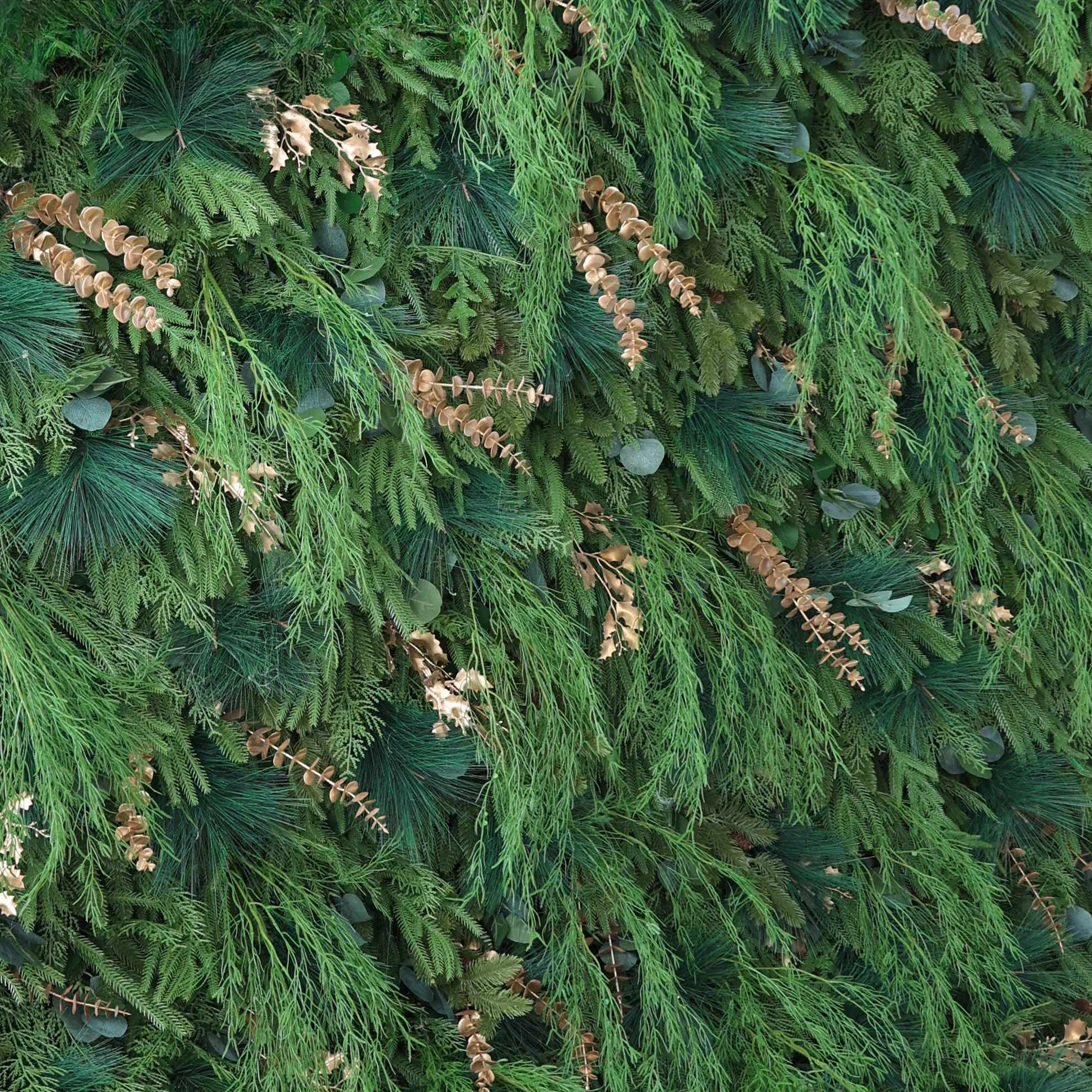 New-Sale: 5D Christmas Greenery Flower Wall Roll Up Fabric Back #RTW339