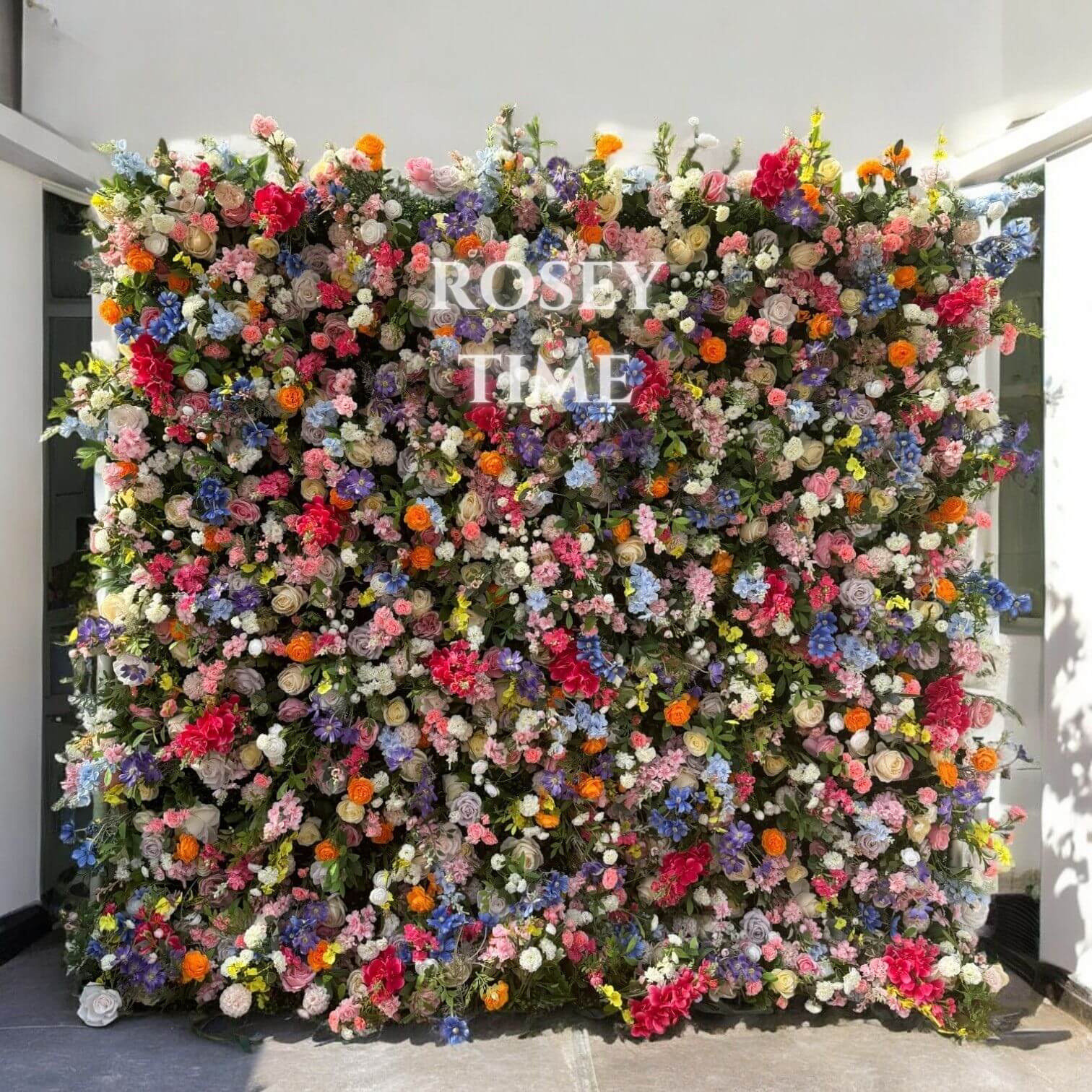 Roseytime 5D Wild Flower Wall Roll Up Fabric Back #RTW128