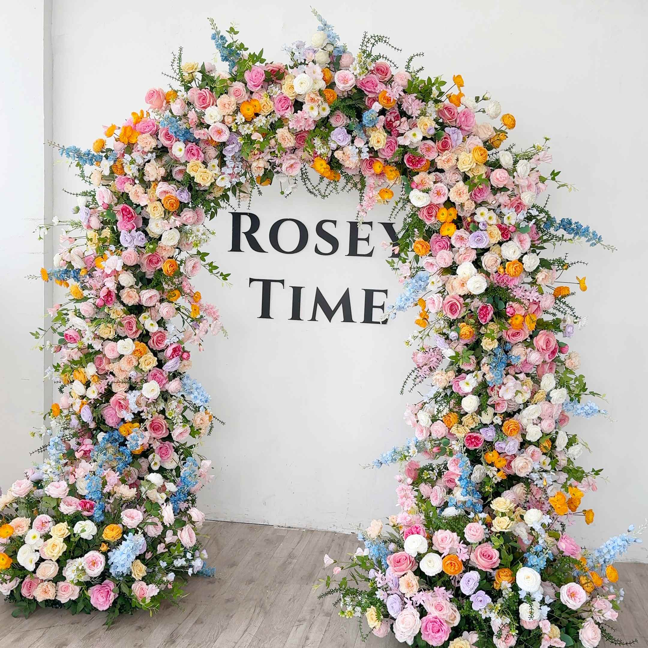 RoseyTime Colorful Flower Arch n-shape Round Arch #RTA410