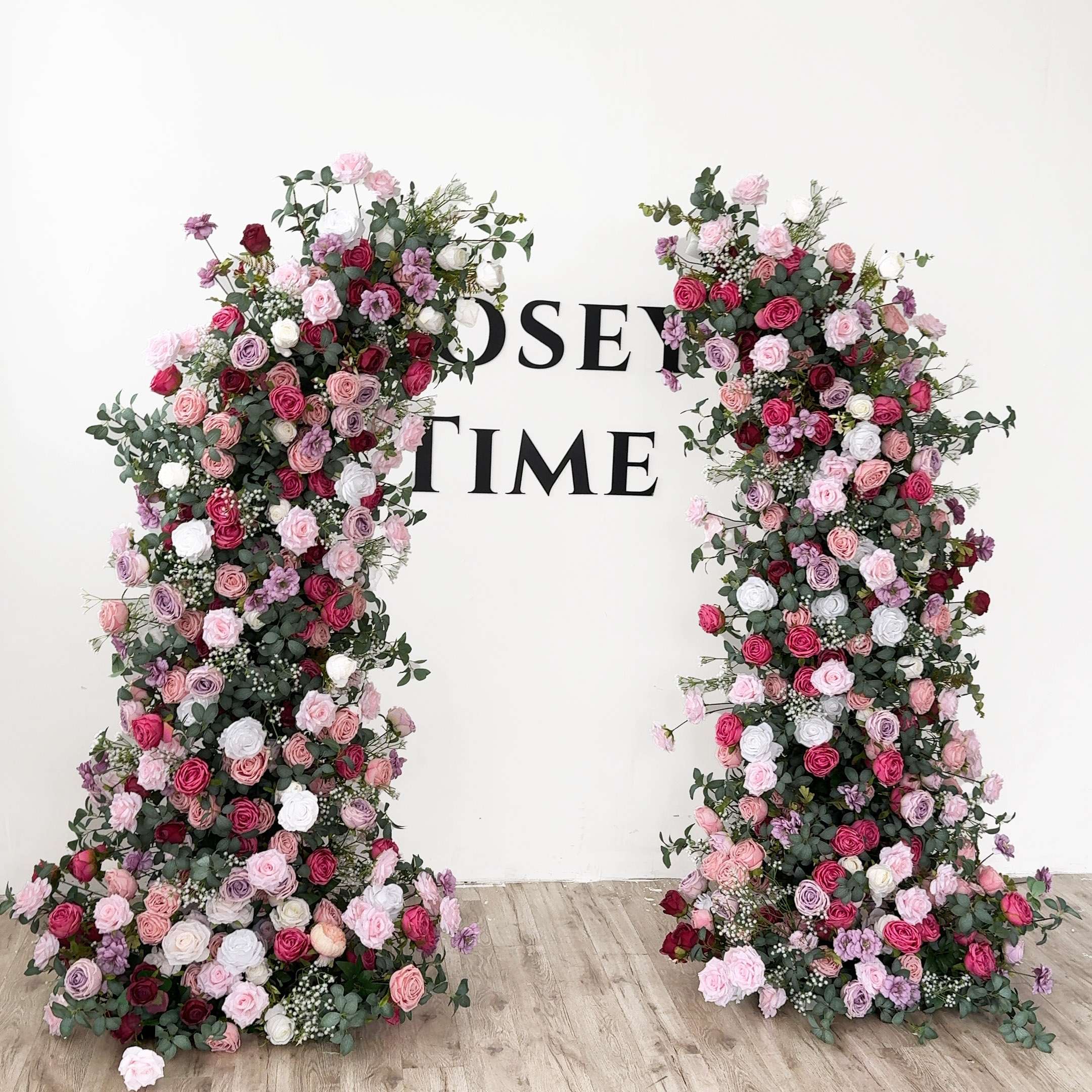 Roseytime 2026 Spring Flower Pillars Arch with Frame #RTP090