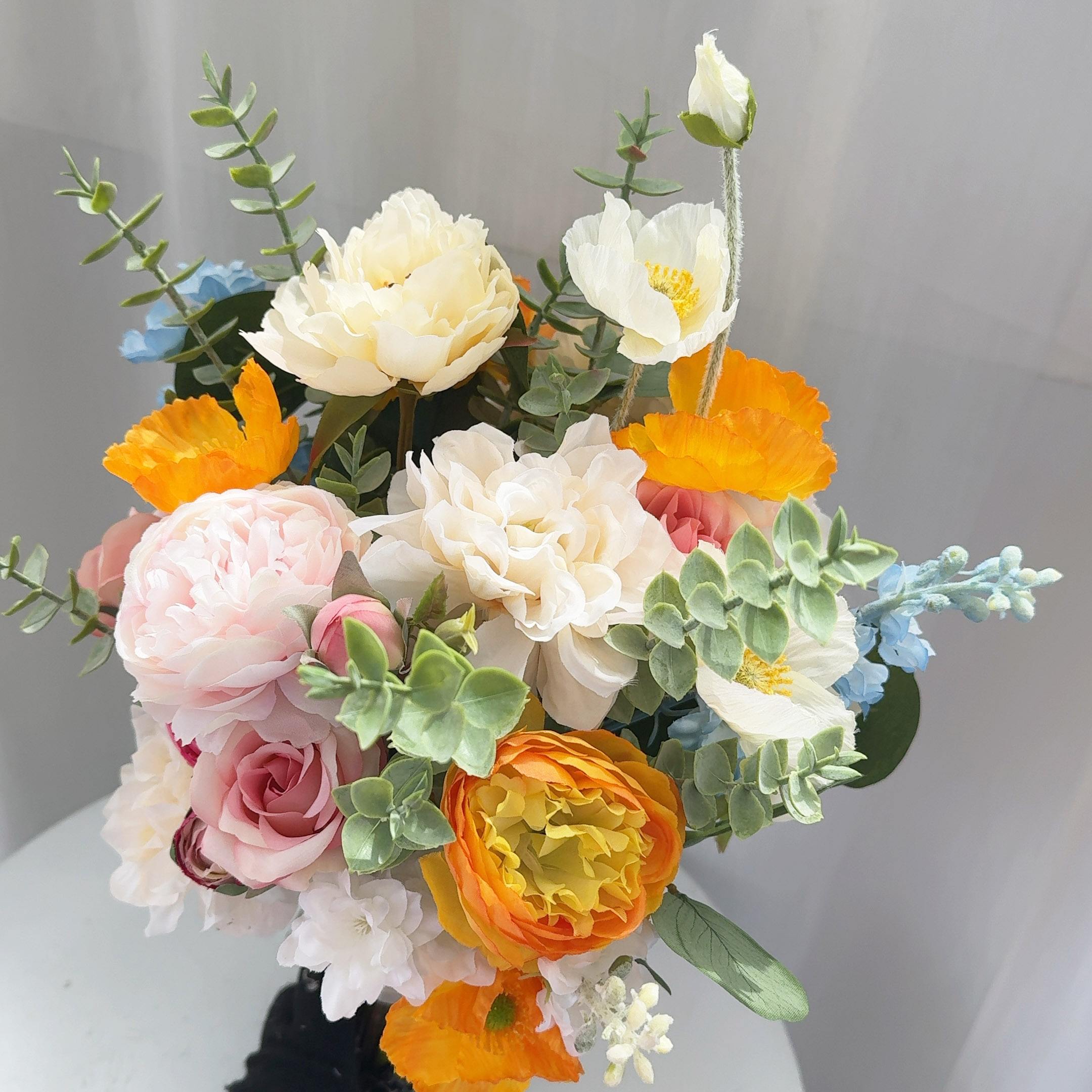 Roseytime Bride/Bridesmaid Bouquet in Colorful Flowers #RTBQ048