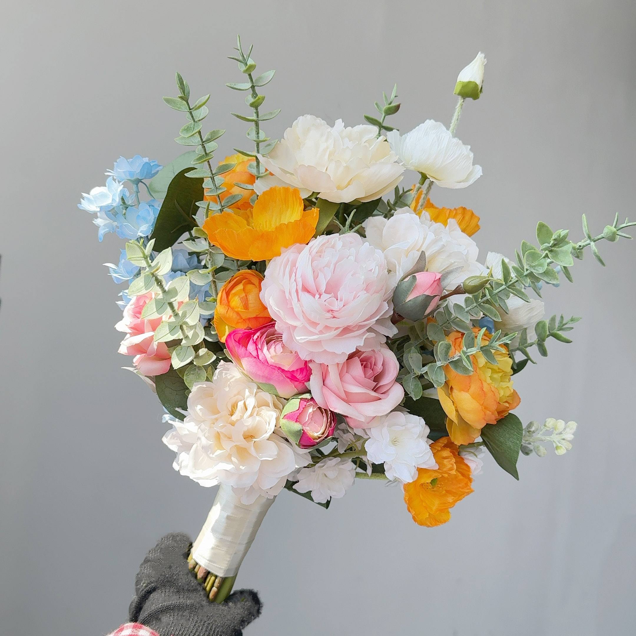 Roseytime Bride/Bridesmaid Bouquet in Colorful Flowers #RTBQ048