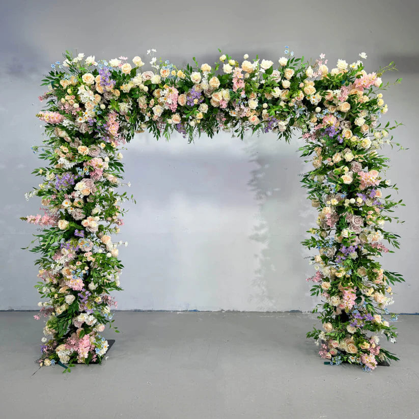 💥BF SALE: Colorful Green Square Flower Arch Fabric Back Roll Up #RTA045