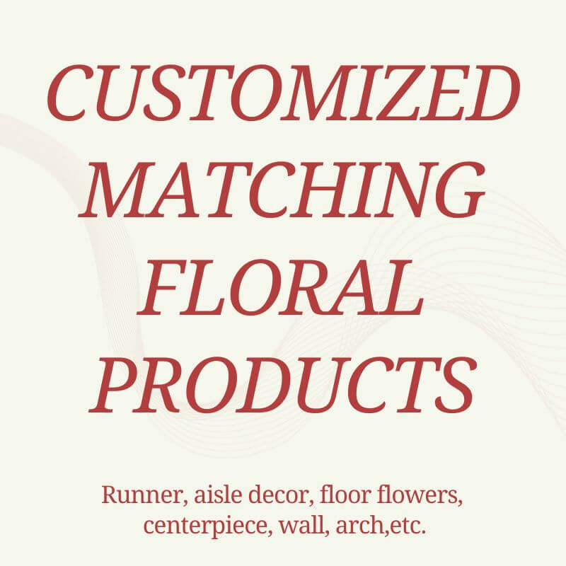 Roseytime Custom Flower Runner Table Flower Decor