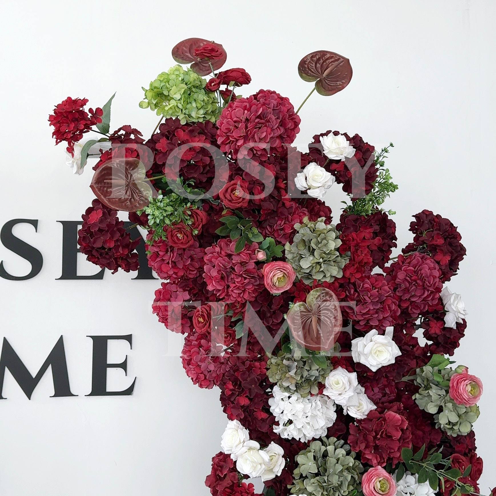 Roseytime 2026 Crimson Serenade Pillars Arch with Frame #RTP118