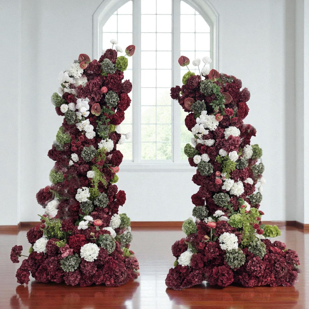 Roseytime 2026 Crimson Serenade Pillars Arch with Frame #RTP118