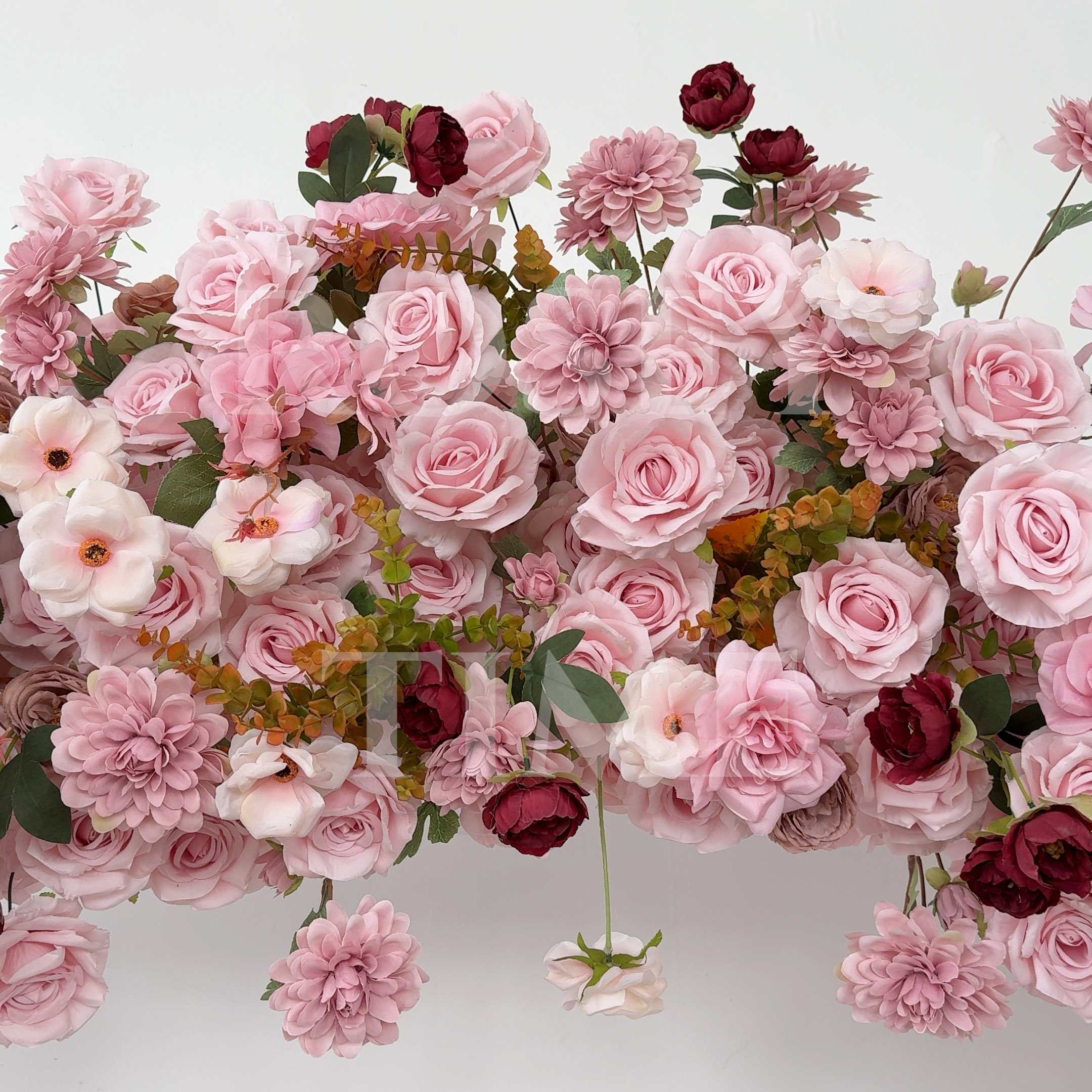 RoseyTime Dusty Rose Flower Arch n-shape Round Arch #RTA418