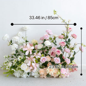 Roseytime Colorful Crescent Flowers Arch Fabric Back With Stand #RTA030