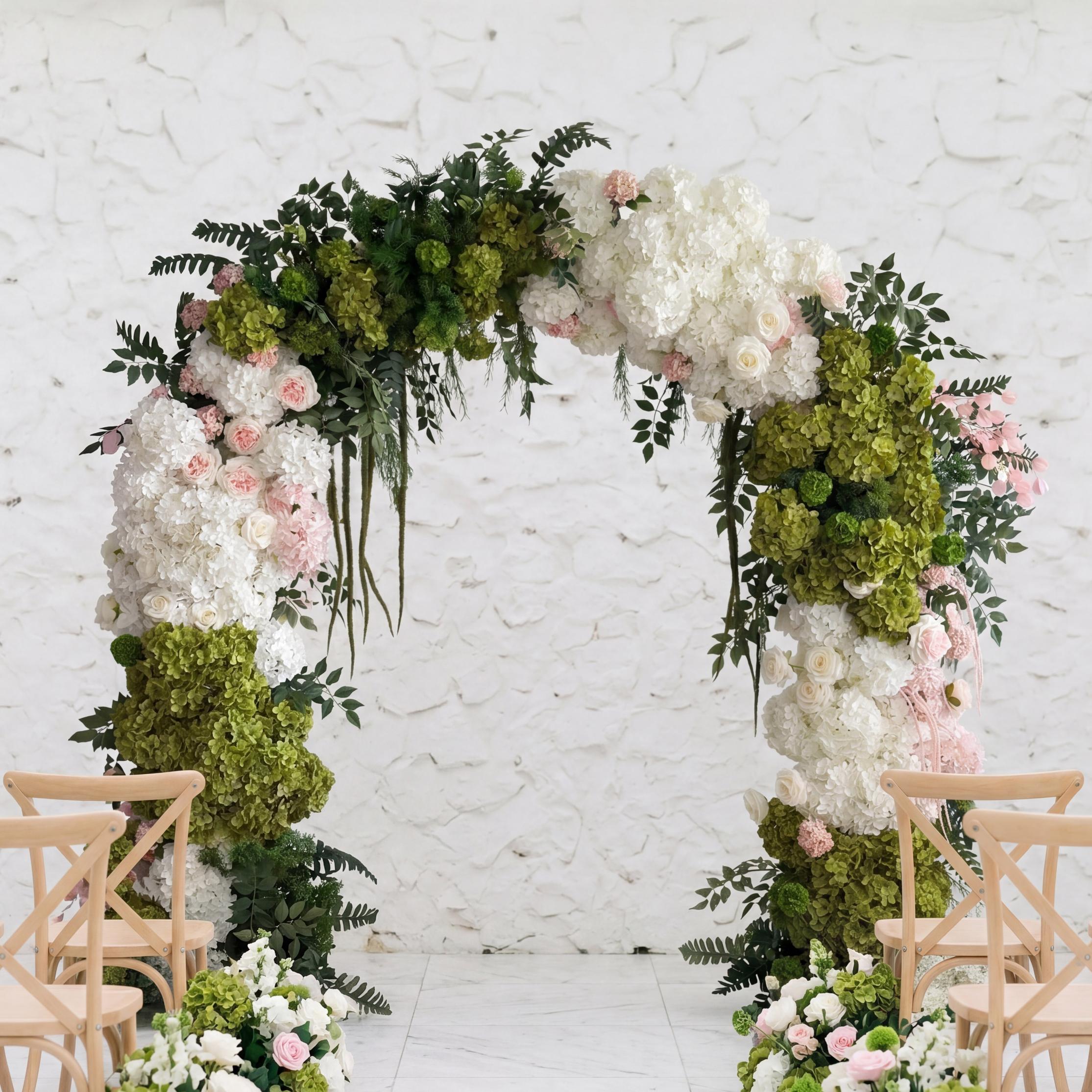 RoseyTime Garden Grace Flower Round Arch With Frame #RTA061