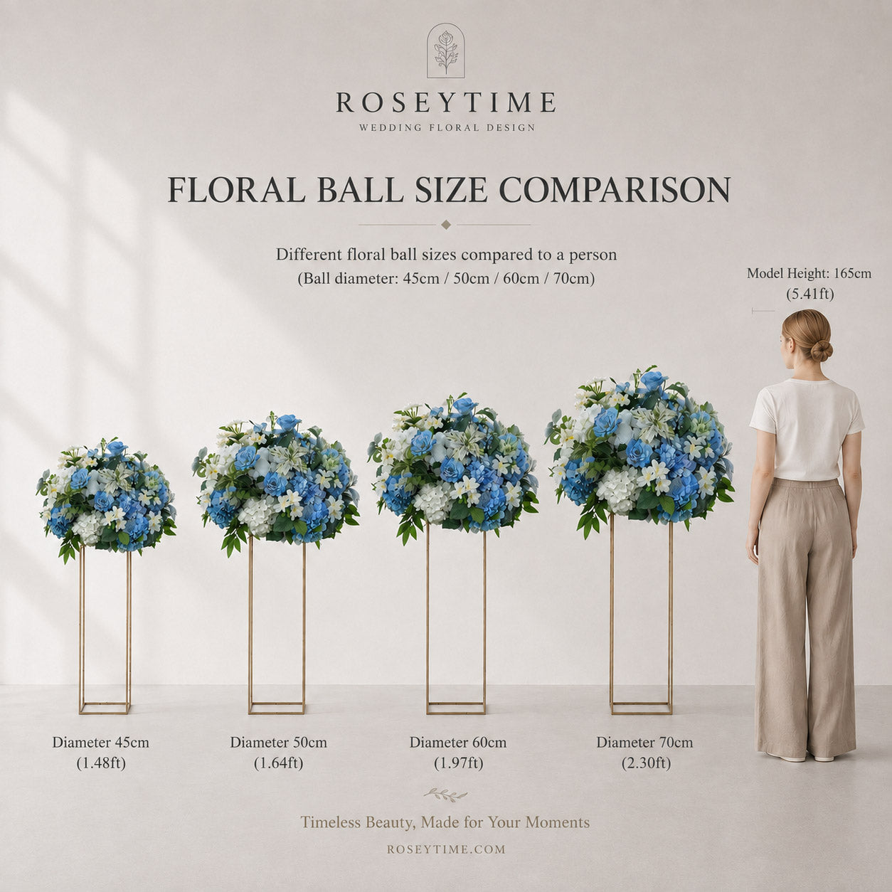 Roseytime White Flower Ball Centerpieces #RTB136