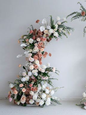 Roseytime Flower Pillars Arch with Frame #RTP015